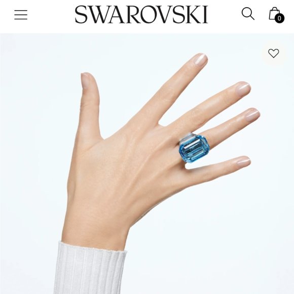 Swarovski LUCENT cocktail ring - Picture 10 of 10